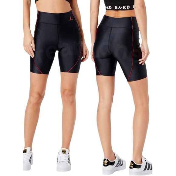 Jordan Pants - Air Jordan Black DC7315-010 Athletic Tight Fit Running Bike Shorts Women's Small